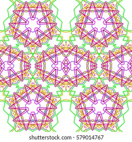 Abstract kaleidoscopic seamless background