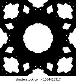 Abstract kaleidoscopic seamless pattern.