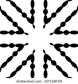 Abstract kaleidoscopic seamless pattern.