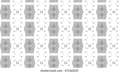 Abstract kaleidoscopic seamless pattern. Vector.