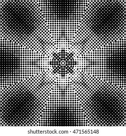 Abstract kaleidoscopic seamless pattern. Vector.