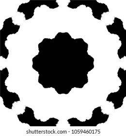 Abstract kaleidoscopic seamless pattern.vector