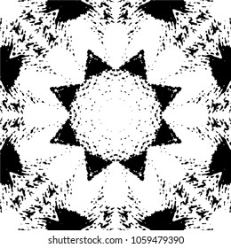 Abstract kaleidoscopic seamless pattern.vector