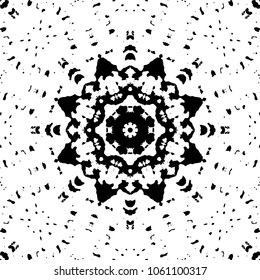 Abstract kaleidoscopic seamless pattern.vector