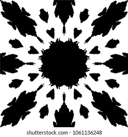 Abstract kaleidoscopic seamless pattern.vector