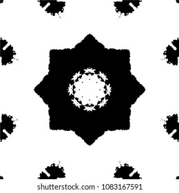 Abstract kaleidoscopic seamless pattern.vector