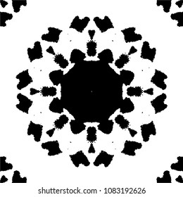 Abstract kaleidoscopic seamless pattern.vector