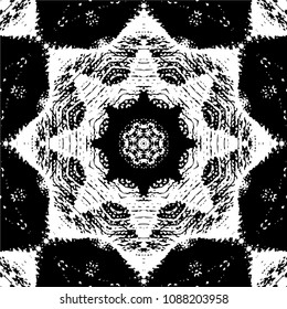Abstract kaleidoscopic seamless pattern.vector