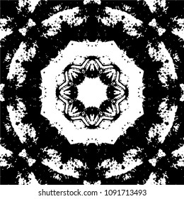 Abstract kaleidoscopic seamless pattern.vector