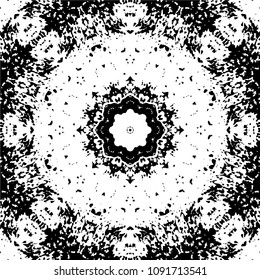 Abstract kaleidoscopic seamless pattern.vector
