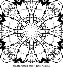 Abstract kaleidoscopic seamless pattern.vector