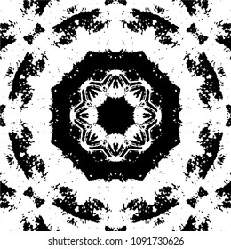 Abstract kaleidoscopic seamless pattern.vector