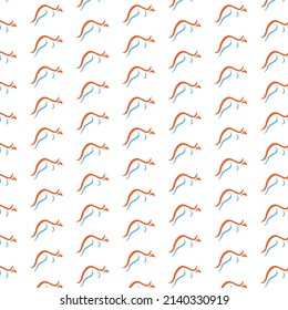 Abstract kangaroo pattern design and colorful art