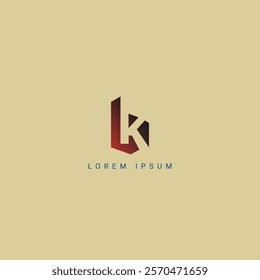 Abstract KB, BK Letters Logo Initial Based Monogram Icon Vector