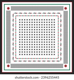abstract keffiyeh palestine map scarf 08