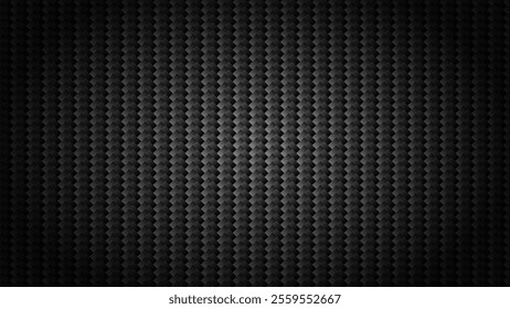 Abstract Kevlar vertical pattern in landscape design, high-resolution texture of dark carbon fiber, background texture. Ideal for use as a background, overlay, or design element in various projects.