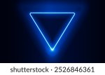 Abstract Key Door open Light out technology and with neon triangles. Hitech communication concept innovation background,  vector design