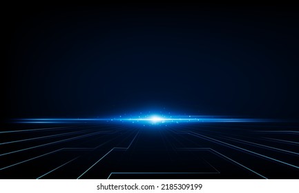 Abstract Key Door open Light out technology and with neon triangles. Hitech communication concept innovation background,  vector design