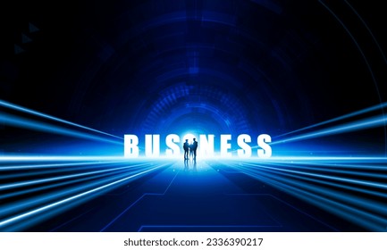 Abstract Key Door open Light out business background Hitech communication concept innovation background, vector design