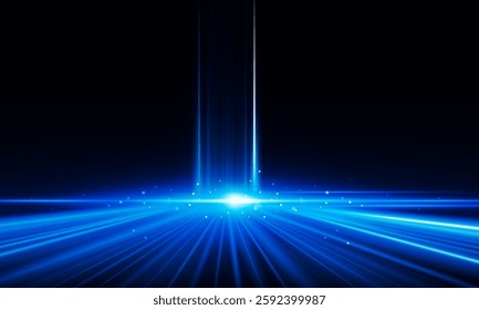 Abstract Key Door open Light out technology background Hitech communication concept innovation background, vector design