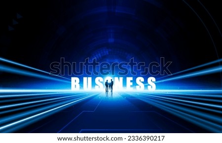 Abstract Key Door open Light out business background Hitech communication concept innovation background, vector design