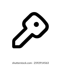 abstract key Shape line icon 