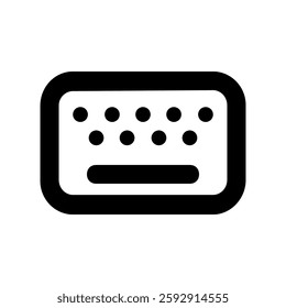 abstract keyboard Shape line icon 