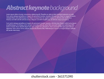 Abstract keynote vector background