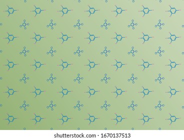 Abstract kid science pattern science pattern design vector background. Concept via molecule icon suitable for background, wallpaper, website and room kids.