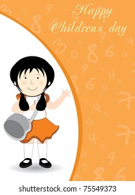 abstract kiddish concept background for happy children's day