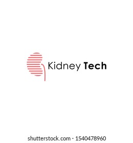 Abstract kidney logo generate idea design template. Color trend medicine sign. 