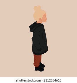 Abstrakte Kindergrafik. Flache Vektorgrafiken.