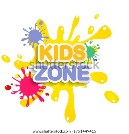 Abstract Kids Zone background. Vector Illustration EPS10