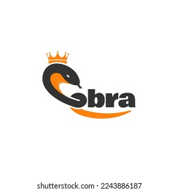 abstract king cobra logo design