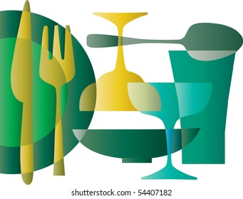 abstract kitchen collection wallpaper pattern