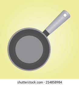 abstract kitchen tool on a yellow background