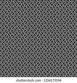 Abstract knit in black and white. Floor carpet texture. Thick wool fabric. Blanket. Vector illustration.