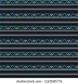 Abstract Knitted Pattern Background