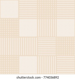 Abstract Knitted Pattern. Vector Seamless Background. Knitting Wool Sweater Design