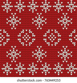Abstract knitted red background with a pattern of snowflakes. For decoration, design, fabrics, backgrounds, knitting, packaging.

 


