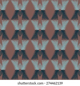 Abstract knitted seamless pattern. 