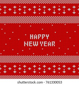 Abstract knitted seamless pattern background. Knit texture for design new year card, christmas invitation, holiday wrapping paper, winter vacation travel and ski resort advertising etc.