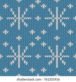 Abstract knitted seamless pattern background. Knit texture for design new year card, christmas invitation, holiday wrapping paper, winter vacation travel and ski resort advertising etc.