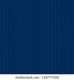 Abstract Knitted Sweater Pattern. Vector Seamless Background with Shades of Blue Colors. Wool Knit Texture Imitation