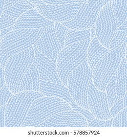 Abstract knitting fabric texture. Seamless pattern.