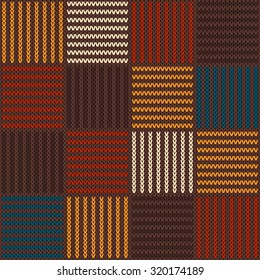 Abstract Knitting Pattern. Seamless Background