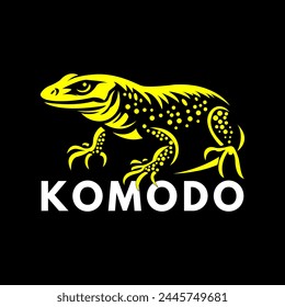 Abstract Komodo Dragon lizard logo