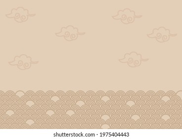 Abstract korea traditional paper background. Vintage  geometric vector illustration template. Pattern in swatches.