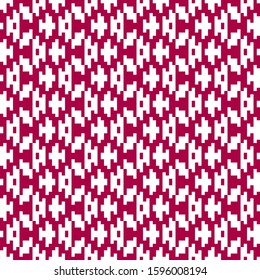 Abstract Korean or Chinese seamless pattern. Repeating geometric symmetric ornament. Modern stylish texture. Vector monochrome tiled ethnic background