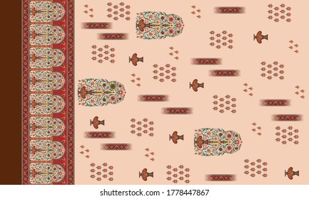kurti abstracto   diseño de fondo del lado frontal 